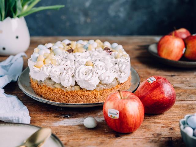 Torta con ricotta e mele