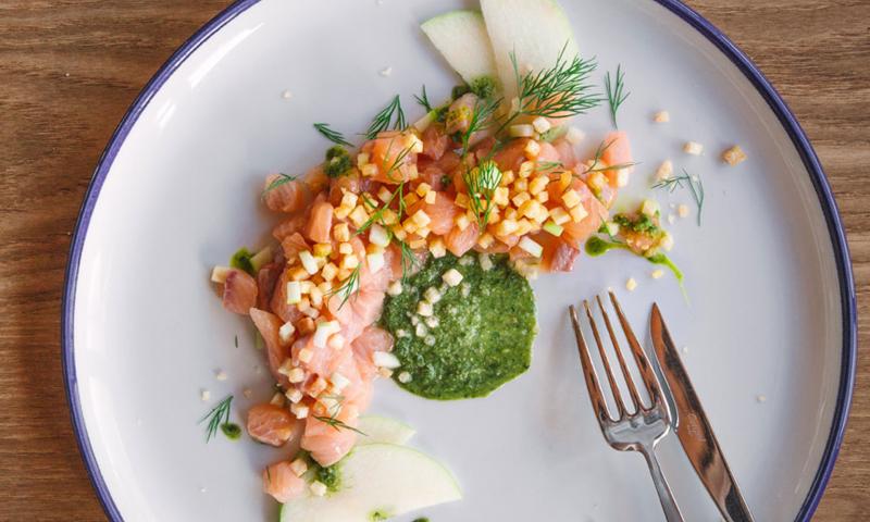 Ricetta Tartare di trota salmonata alle mele