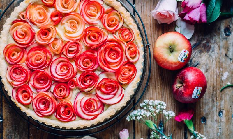 Tarte con rose di mela